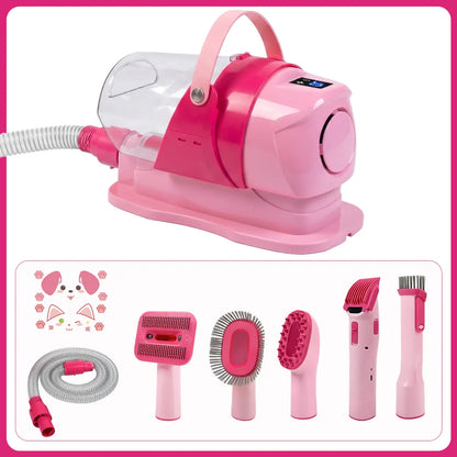 Anlecity 6-In-1 Pet Grooming Vacuum Kit for Dogs Cats, 3L Large Cup, 3 Suction Modes, Low Noise Dog Hair Vacuum Trimmer with 3-15Mm Guide Combs, 99% Hair Captured All-In-One Home Pet Groomer Remover #Petgrooming #Tiktokmademebuyit